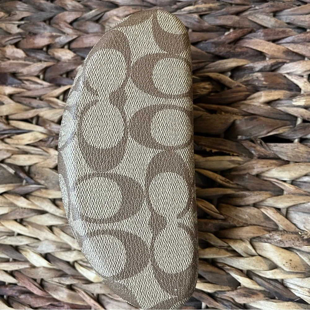 Pair of Coach Signature Eyeglass Cases Brown with Monogram and Black